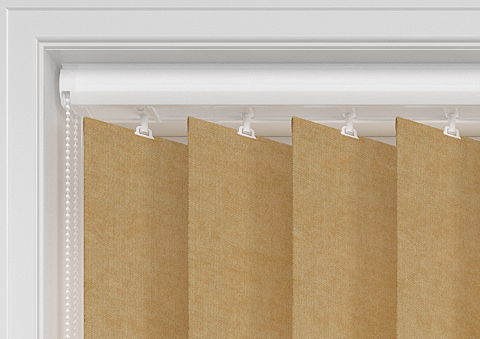 Flori Faux Suede (Blackout), Sunstone - Vertical Blind - Image 10